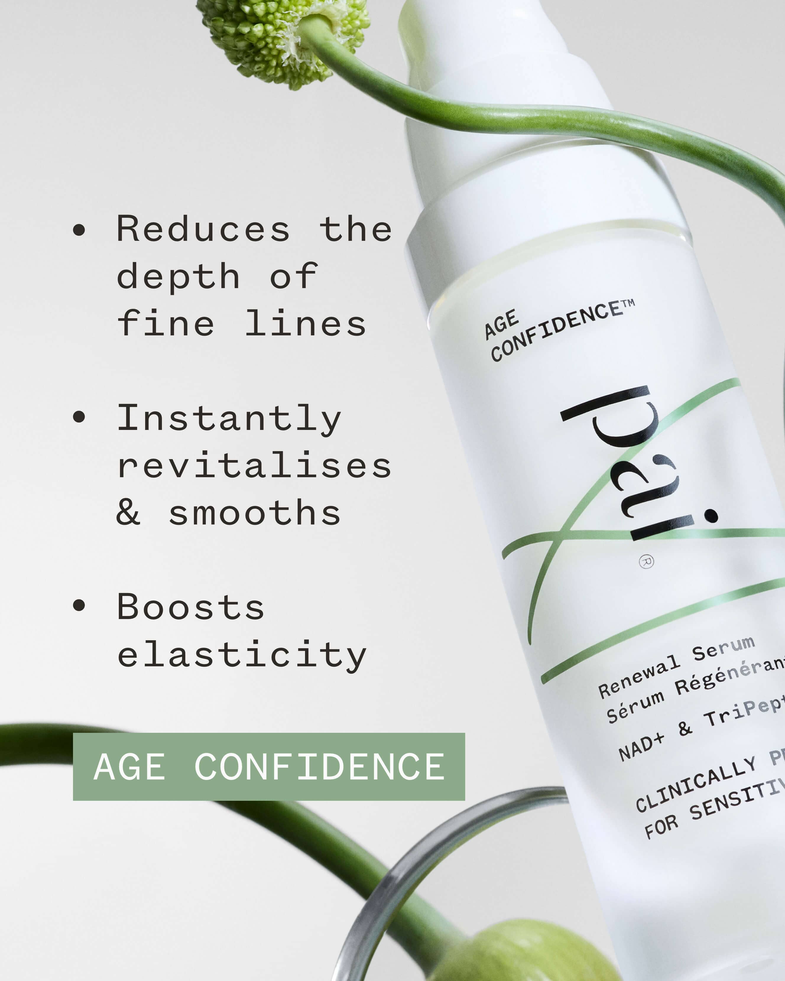 Age Confidence™ NAD+ & TriPeptide Renewal Serum 3